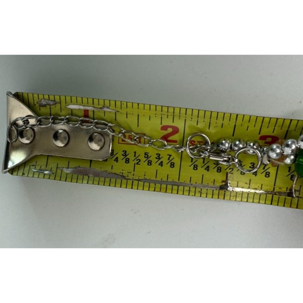 Women's Colorful Beaded Necklace and Matching Earrings