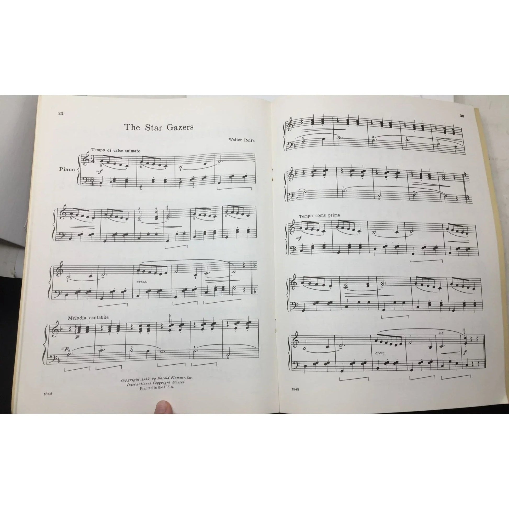 Flammer's Blue Ribbon Piano Album of Teaching Prices - A+ Stuff - SHEET MUSIC - A+ Stuff