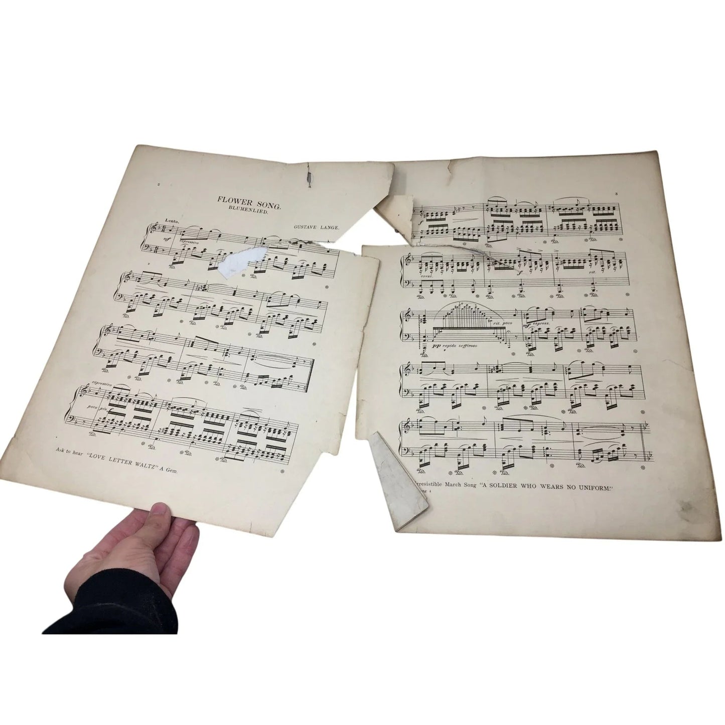 ''FLOWER SONG'' BY GUSTAV LANGE SHEET MUSIC - A+ Stuff - SHEET MUSIC - A+ Stuff