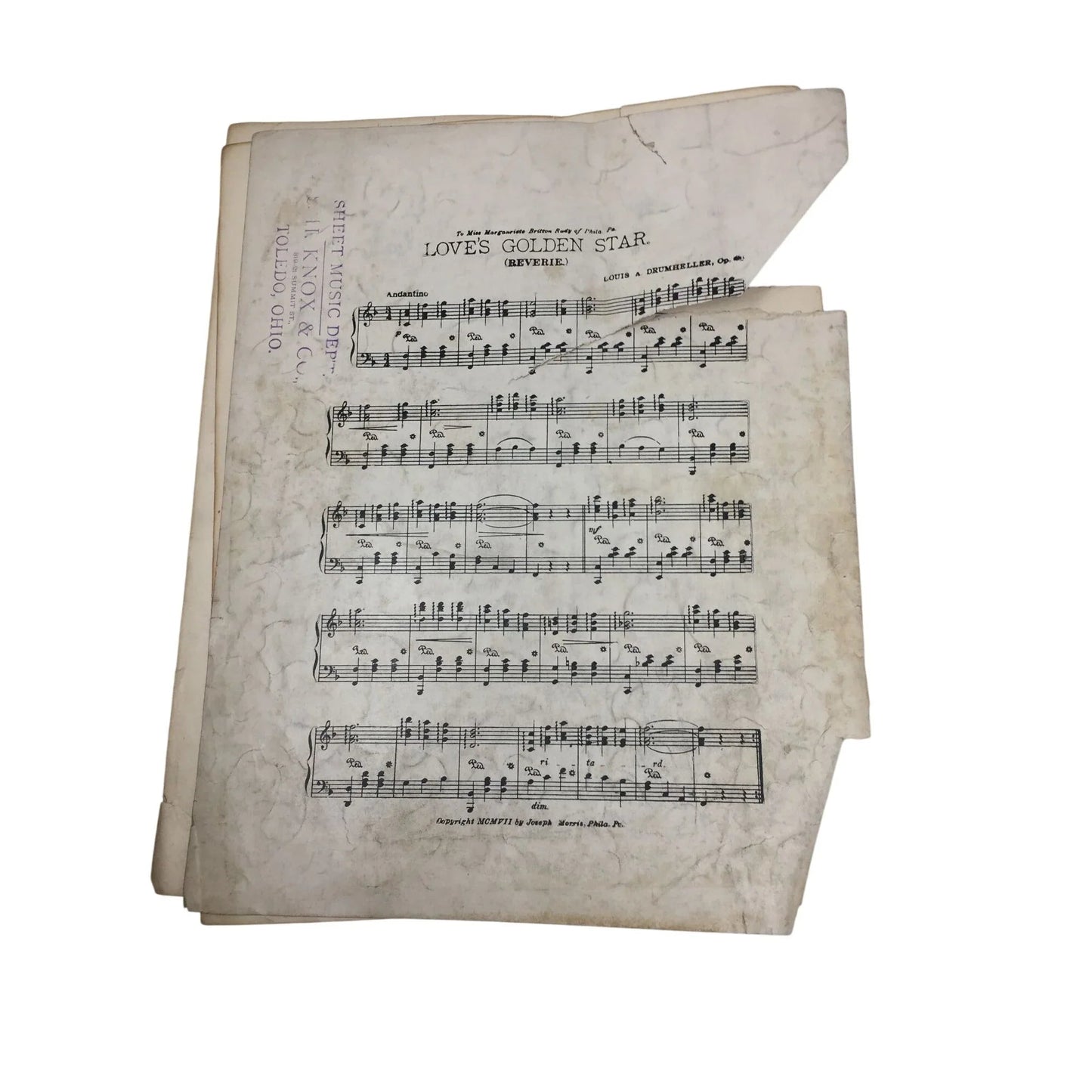 ''FLOWER SONG'' BY GUSTAV LANGE SHEET MUSIC - A+ Stuff - SHEET MUSIC - A+ Stuff