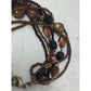 Lia Sophia Beautiful Gold Tone Multi Strand Bracelet with Brown/Black Beads