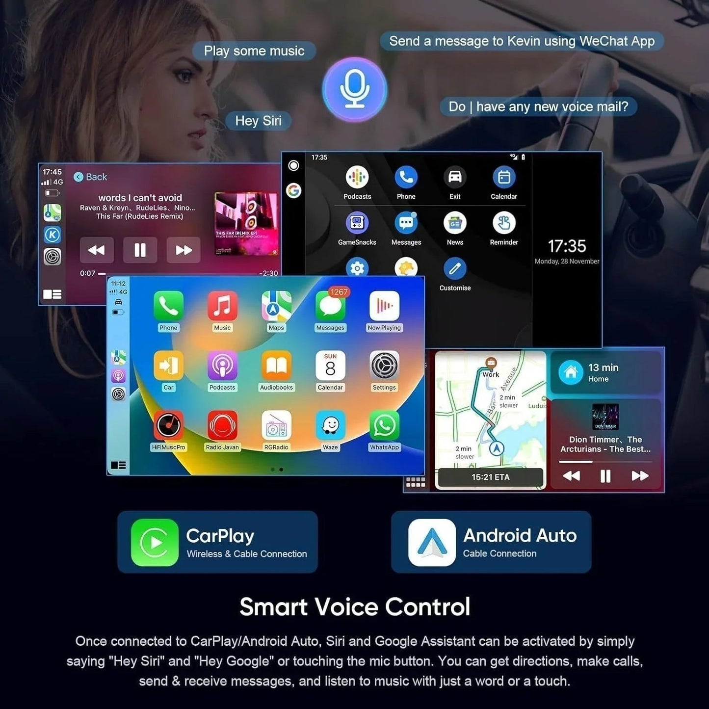 For 2000 - 2005 Ford Excursion 7" Android 15 Carplay Car Stereo Radio GPS Navi - Vorally - Auto Part - A+ Stuff