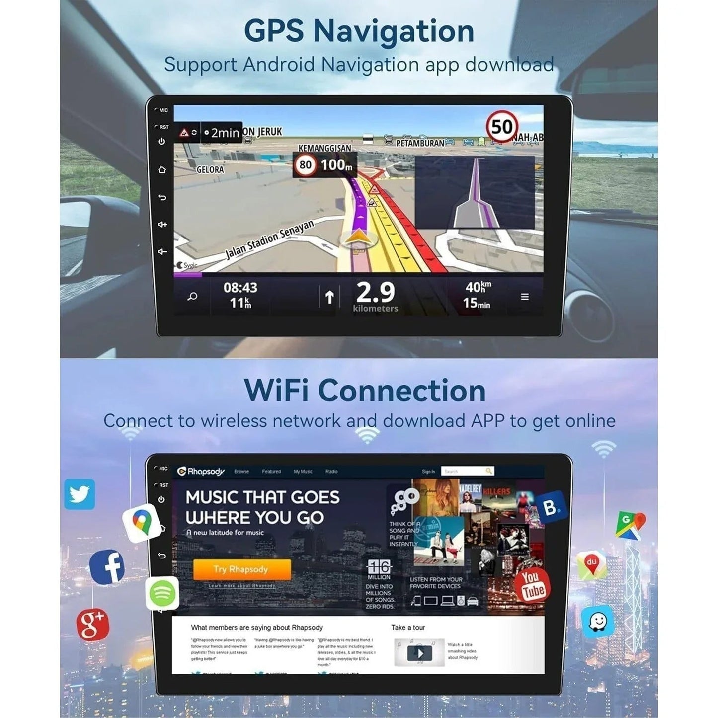 For 2000 - 2005 Ford Excursion 7" Android 15 Carplay Car Stereo Radio GPS Navi - Vorally - Auto Part - A+ Stuff