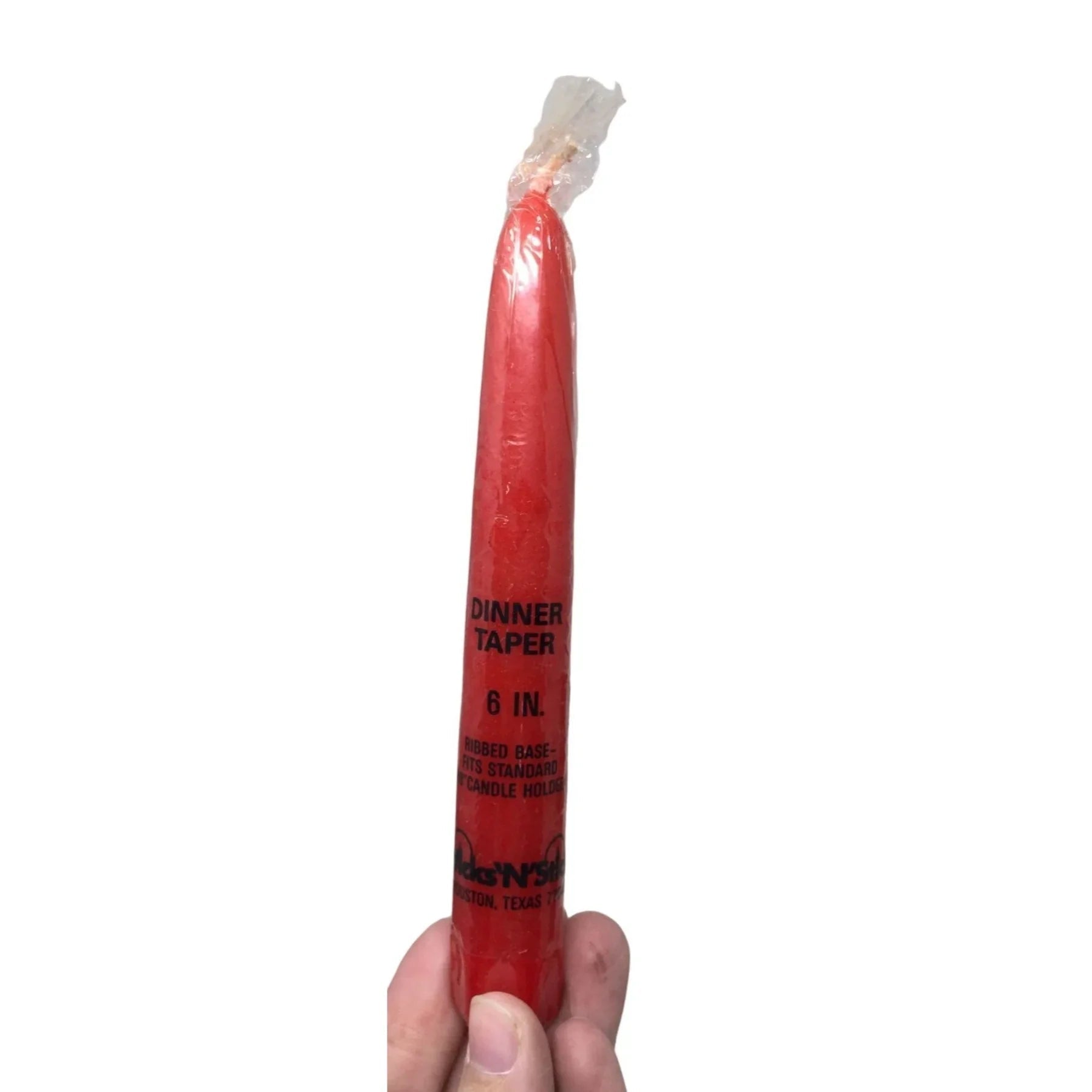 Forever Crystal Candlestick holder and Red Candle - One Candle and one Holder - Forever Crystal - Candle Holders - A+ Stuff