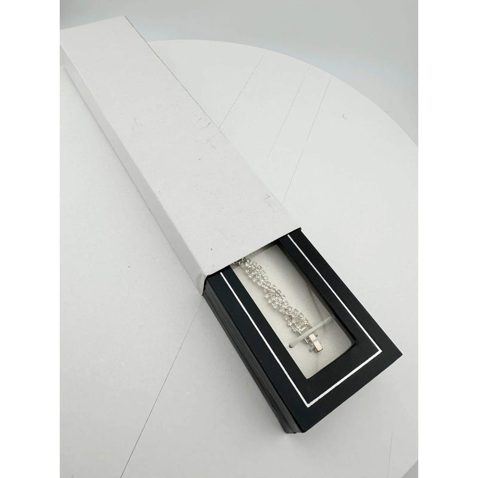 Friedman Jewelers Shimmering White Crystal Fashion Bracelet In Box - Friedman - Bracelet - A+ Stuff