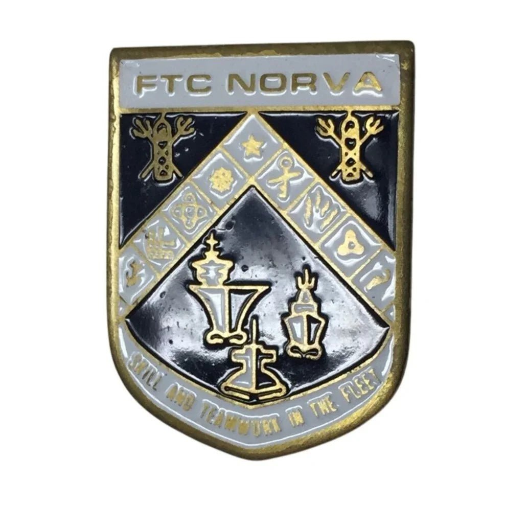 FTC NORVA SKILL AND TEAMWORK IN THE FLEET SMALL VINTAGE PIN - A+ Stuff - pin - A+ Stuff
