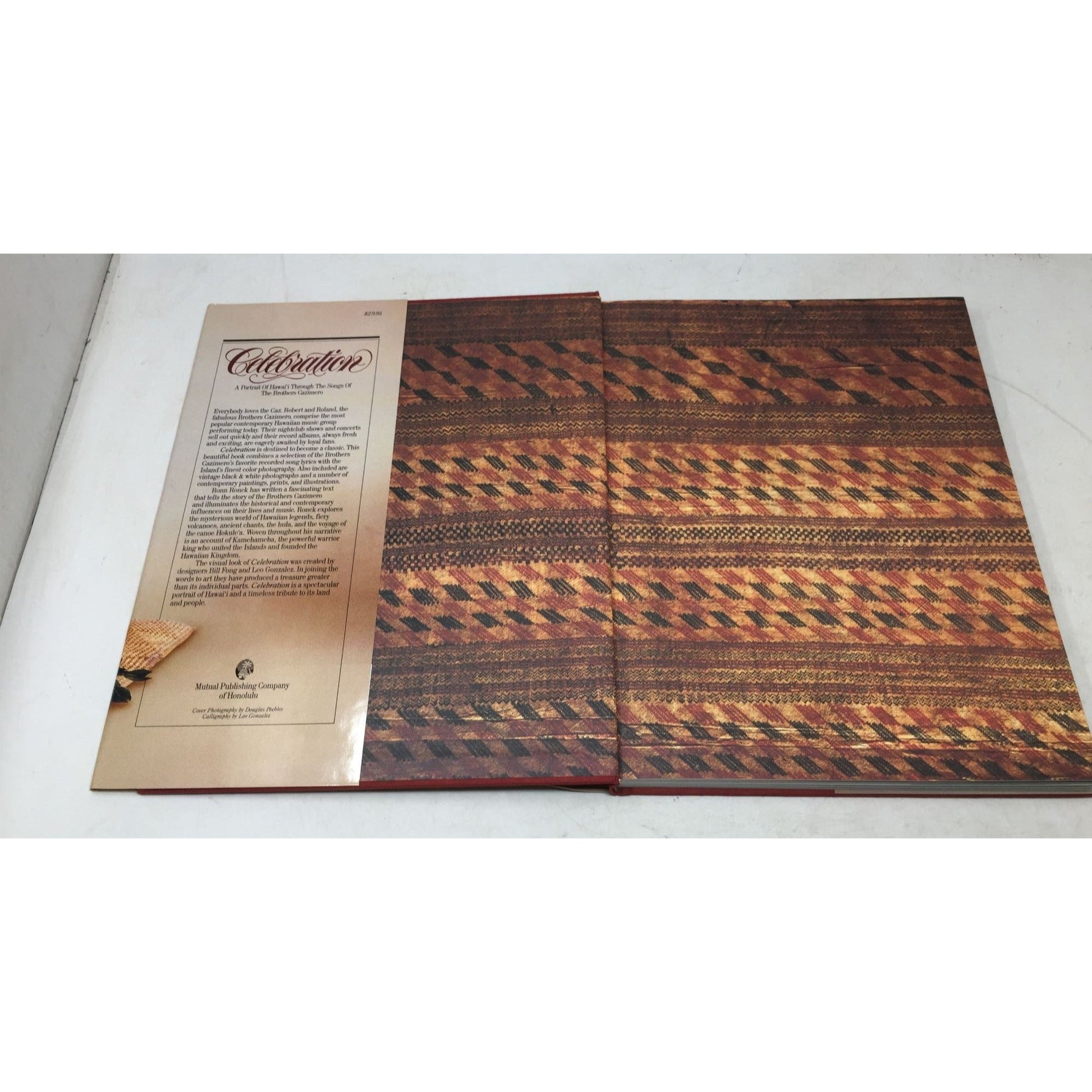 Vintage 1984 Hardcover Book Titled "Celebration: A Portrait of Hawai'i Through the Songs of the Brothers Cazimero" A+ Stuff  A+ Stuff