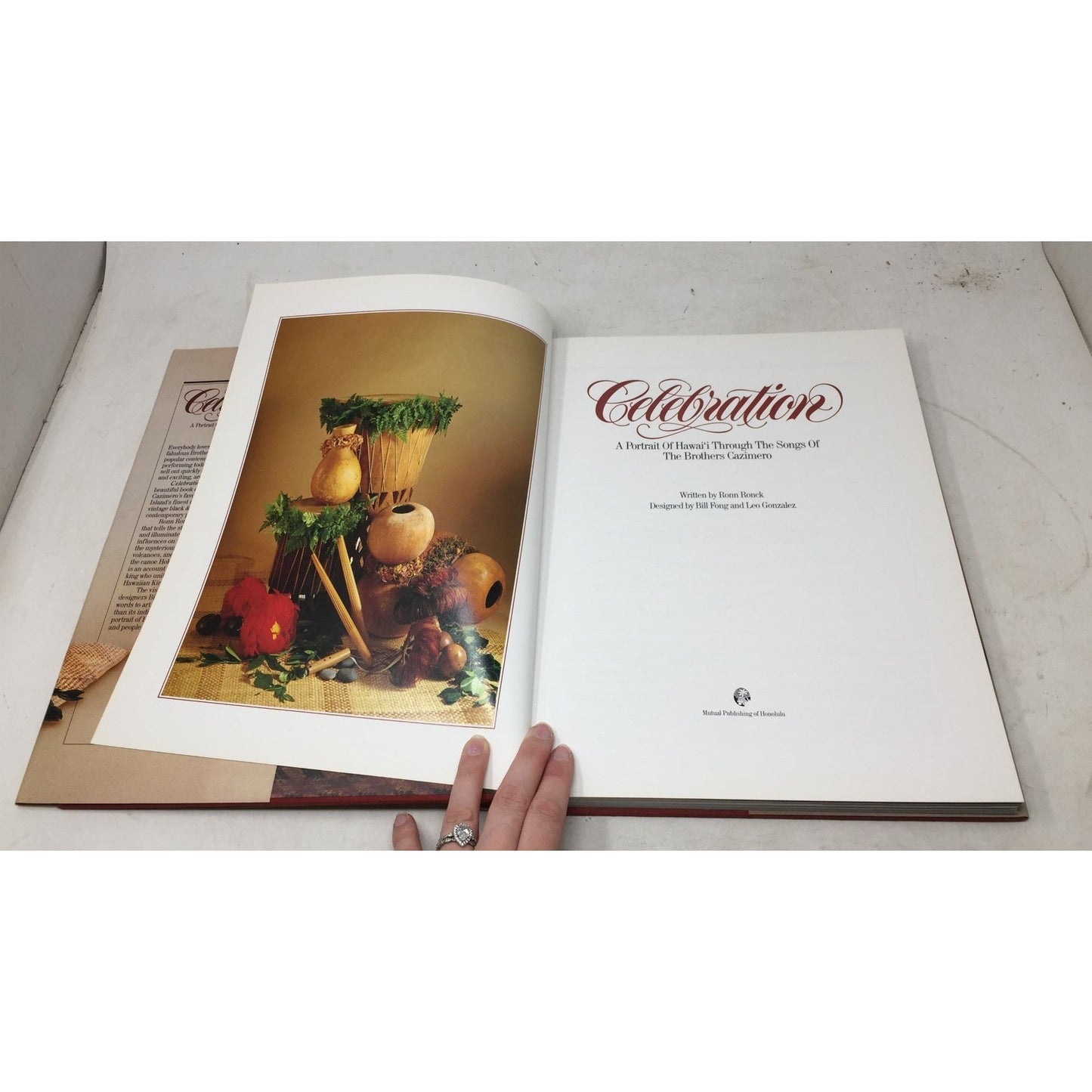 Vintage 1984 Hardcover Book Titled "Celebration: A Portrait of Hawai'i Through the Songs of the Brothers Cazimero" A+ Stuff  A+ Stuff
