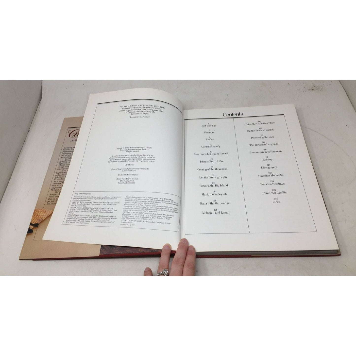 Vintage 1984 Hardcover Book Titled "Celebration: A Portrait of Hawai'i Through the Songs of the Brothers Cazimero" A+ Stuff  A+ Stuff