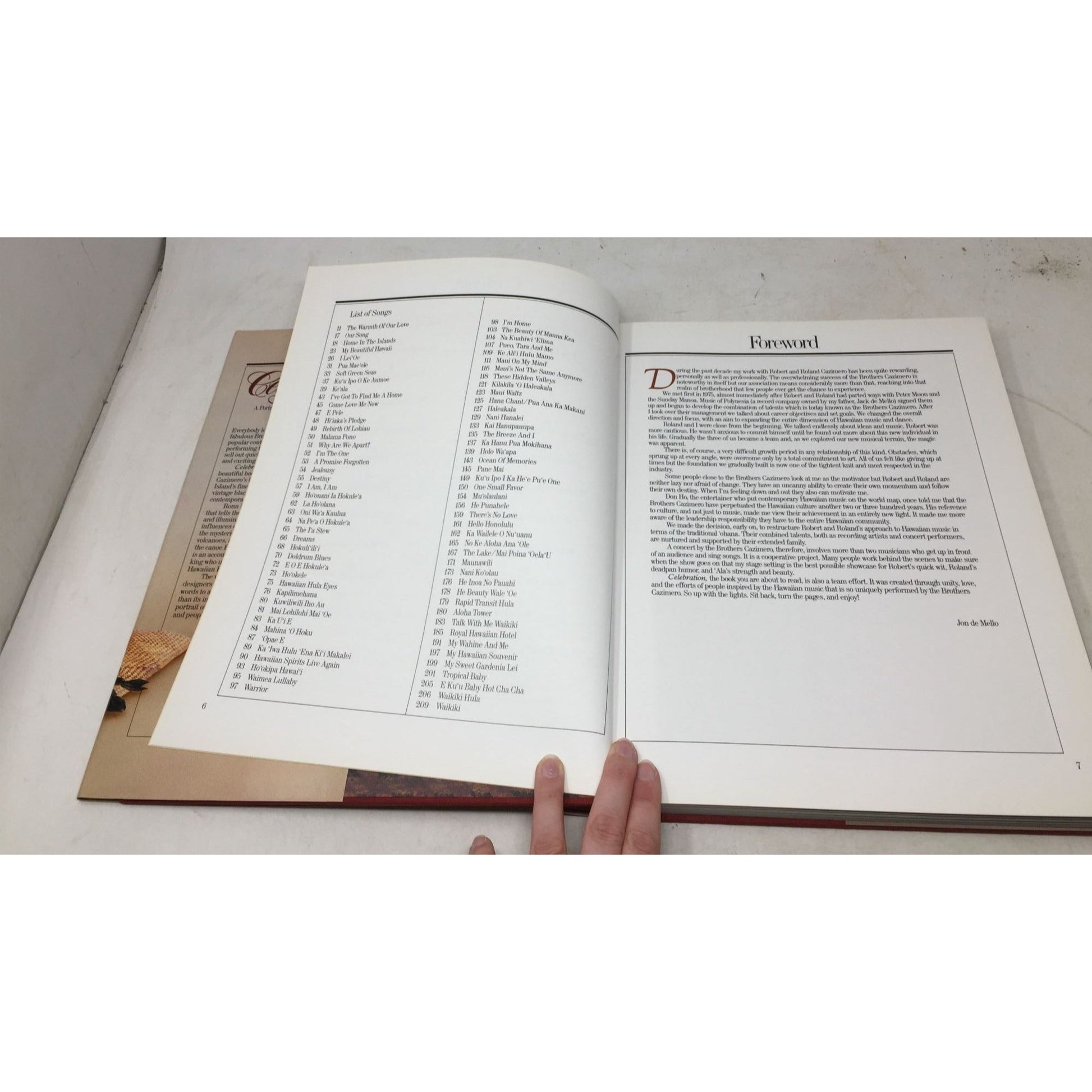 Vintage 1984 Hardcover Book Titled "Celebration: A Portrait of Hawai'i Through the Songs of the Brothers Cazimero" A+ Stuff  A+ Stuff