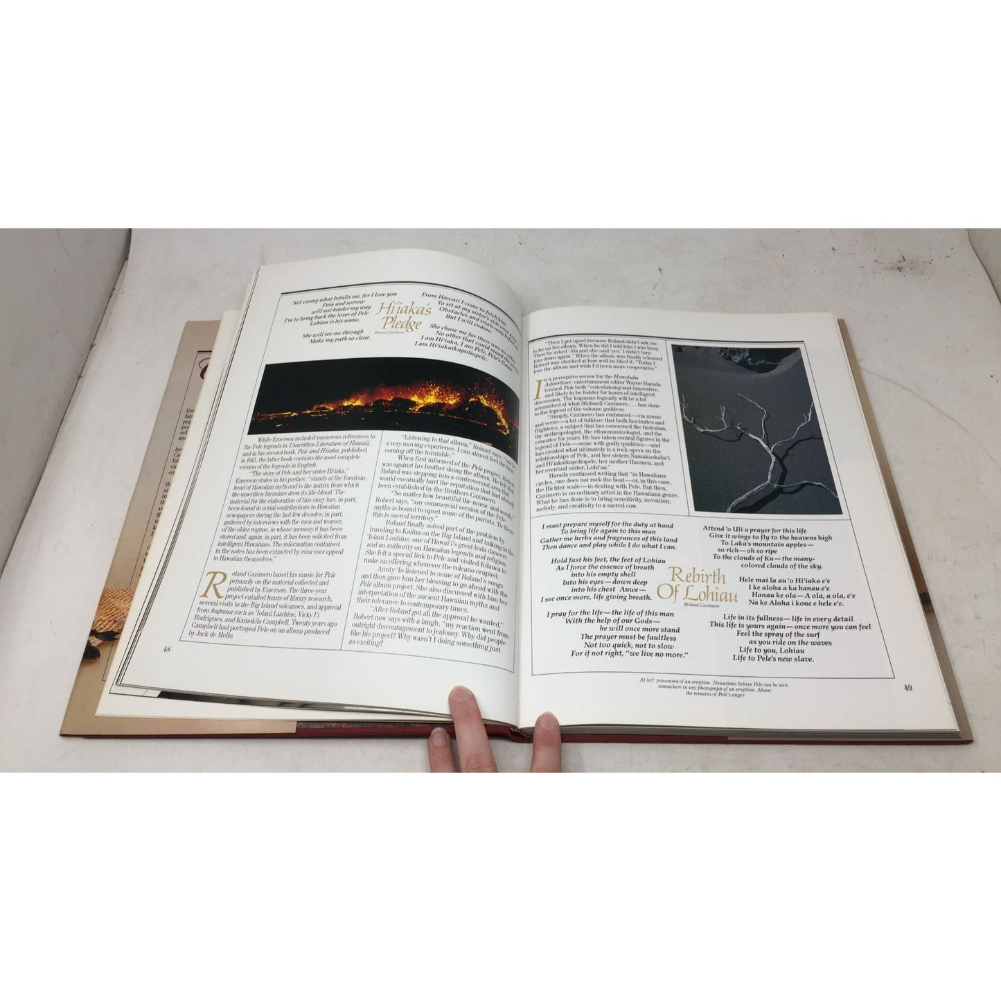 Vintage 1984 Hardcover Book Titled "Celebration: A Portrait of Hawai'i Through the Songs of the Brothers Cazimero" A+ Stuff  A+ Stuff