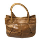 FURLA Croc Embossed Camel Colored Leather Bag - FURLA - satchel bag - A+ Stuff