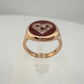 Furla Heart Ring - Rose Gold Overlay with Crystal Heart - FURLA - ring - A+ Stuff
