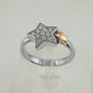 Furla Stars Ring - 2 Tone Stars Larger with Pave Crystals - Size 7 - FURLA - Ring - A+ Stuff