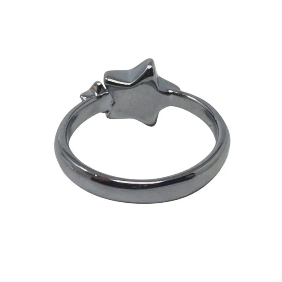 Furla Stars Ring - 2 Tone Stars Larger with Pave Crystals - Size 7 - FURLA - Ring - A+ Stuff