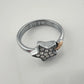 Furla Stars Ring - 2 Tone Stars Larger with Pave Crystals - Size 7 - FURLA - Ring - A+ Stuff