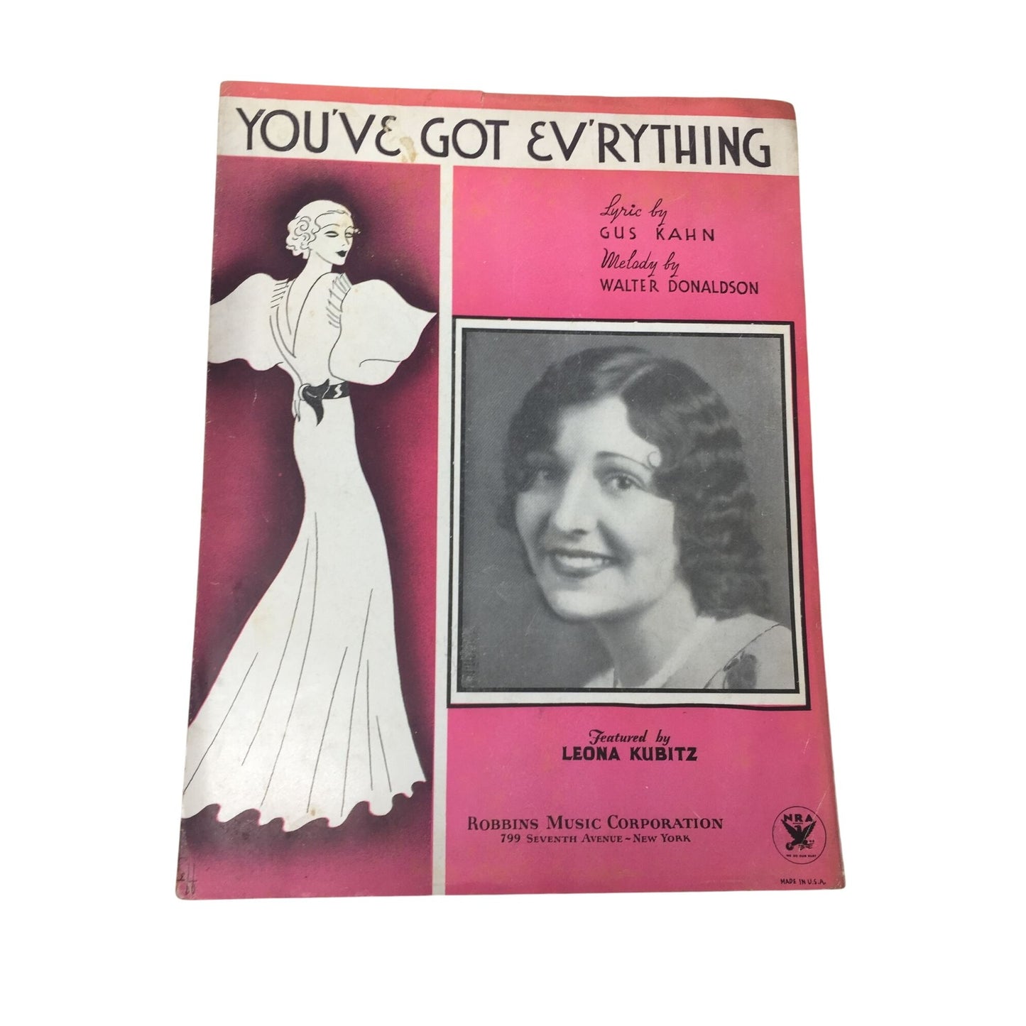“You've Got Everything" Vintage 1933 Sheet Music