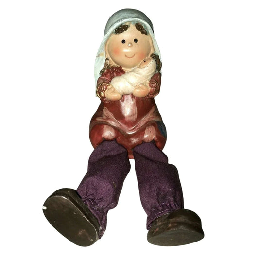 MARY w/ BABY JESUS - Shelf Sitting Holiday Nativity Decor - Sweet Smile! --  A+ Stuff Seasonal & Holiday Decorations