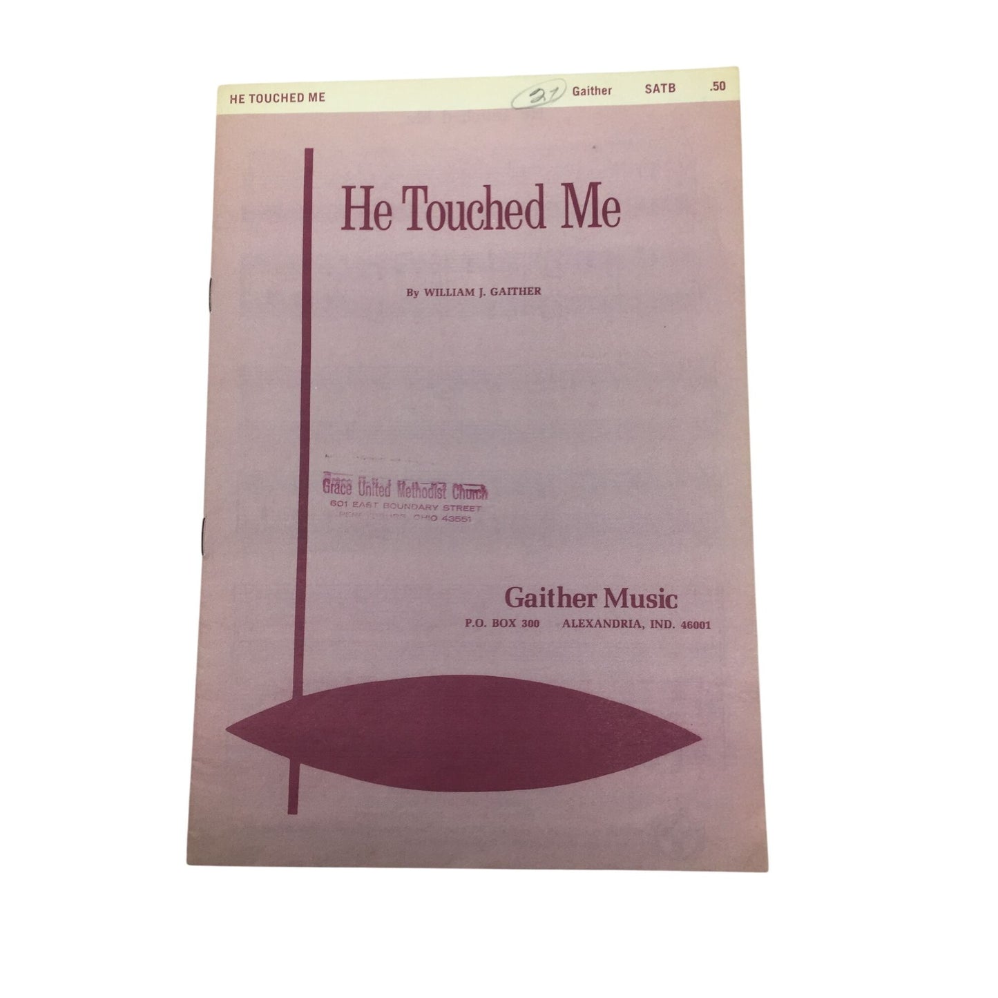 ''He Touched Me'' by William J. Gaither sheet music