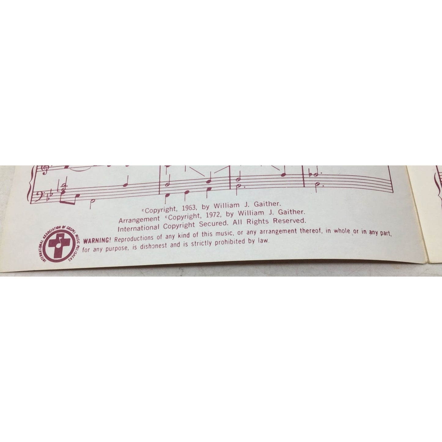 ''He Touched Me'' by William J. Gaither sheet music