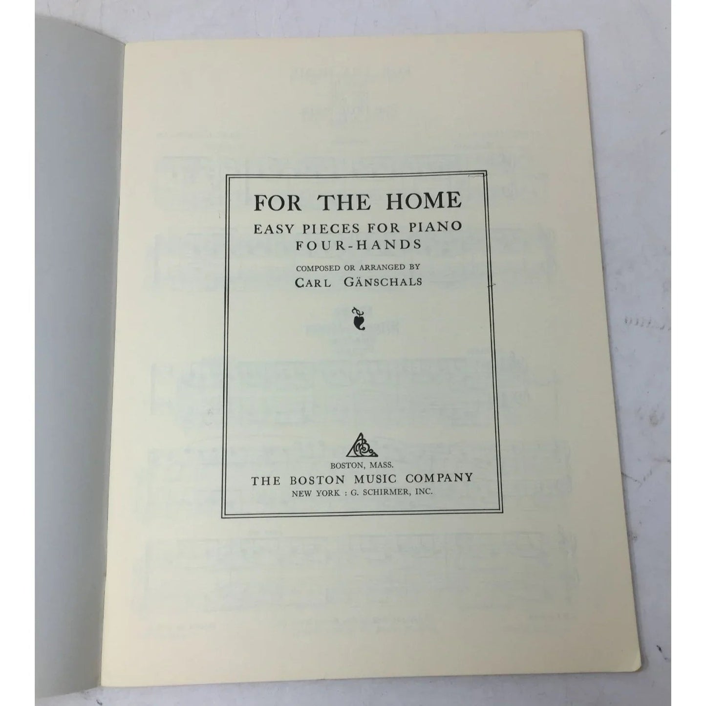 Ganschals for The Home - Easy Pieces for One Piano, Four Hands - A+ Stuff - SHEET MUSIC - A+ Stuff