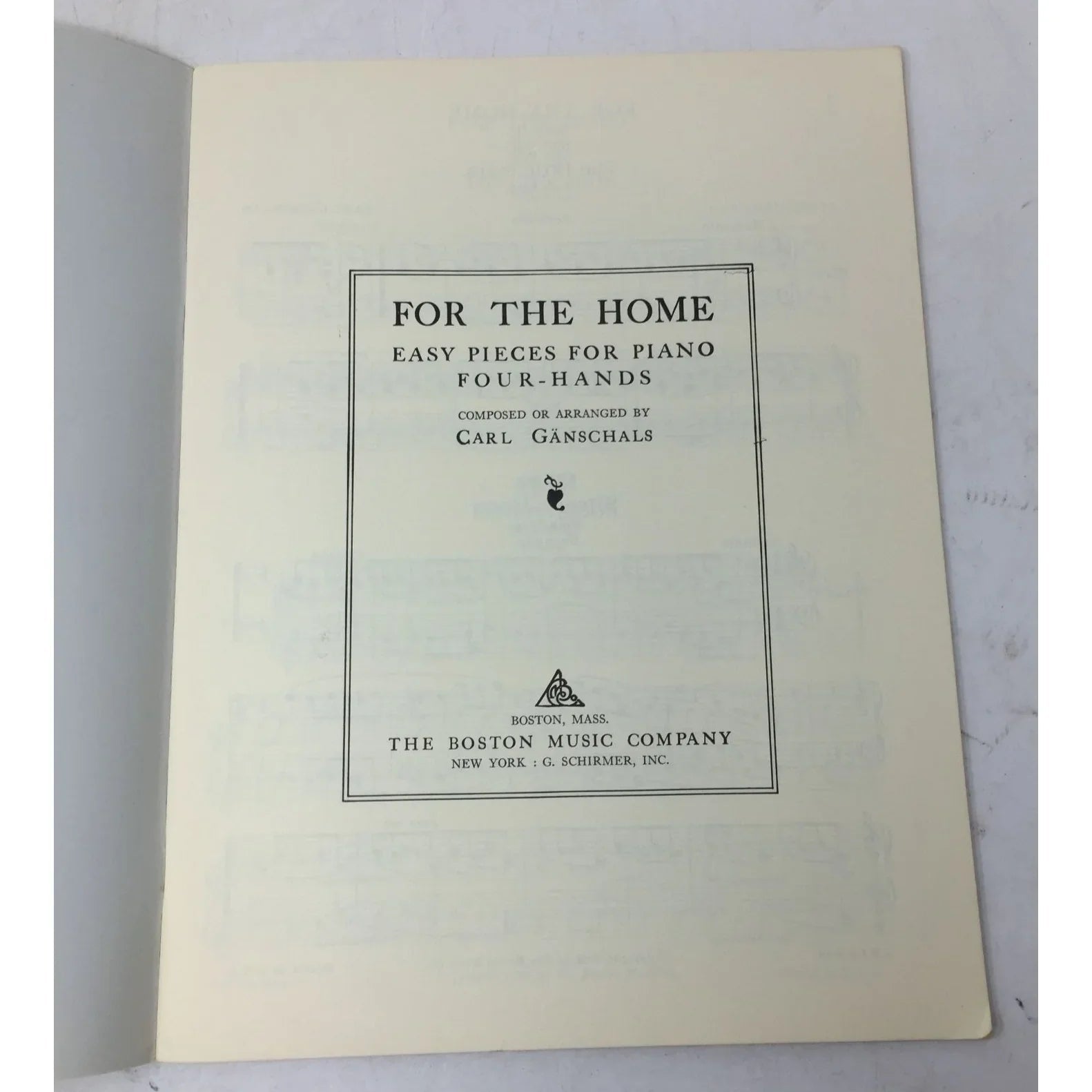 Ganschals for The Home - Easy Pieces for One Piano, Four Hands - A+ Stuff - SHEET MUSIC - A+ Stuff
