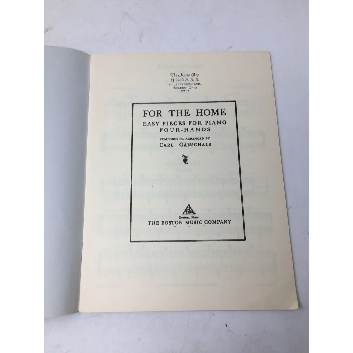 Ganschals For the Home Easy Pieces for Piano, Four Hands (Book 1) - A+ Stuff - sheet music - A+ Stuff