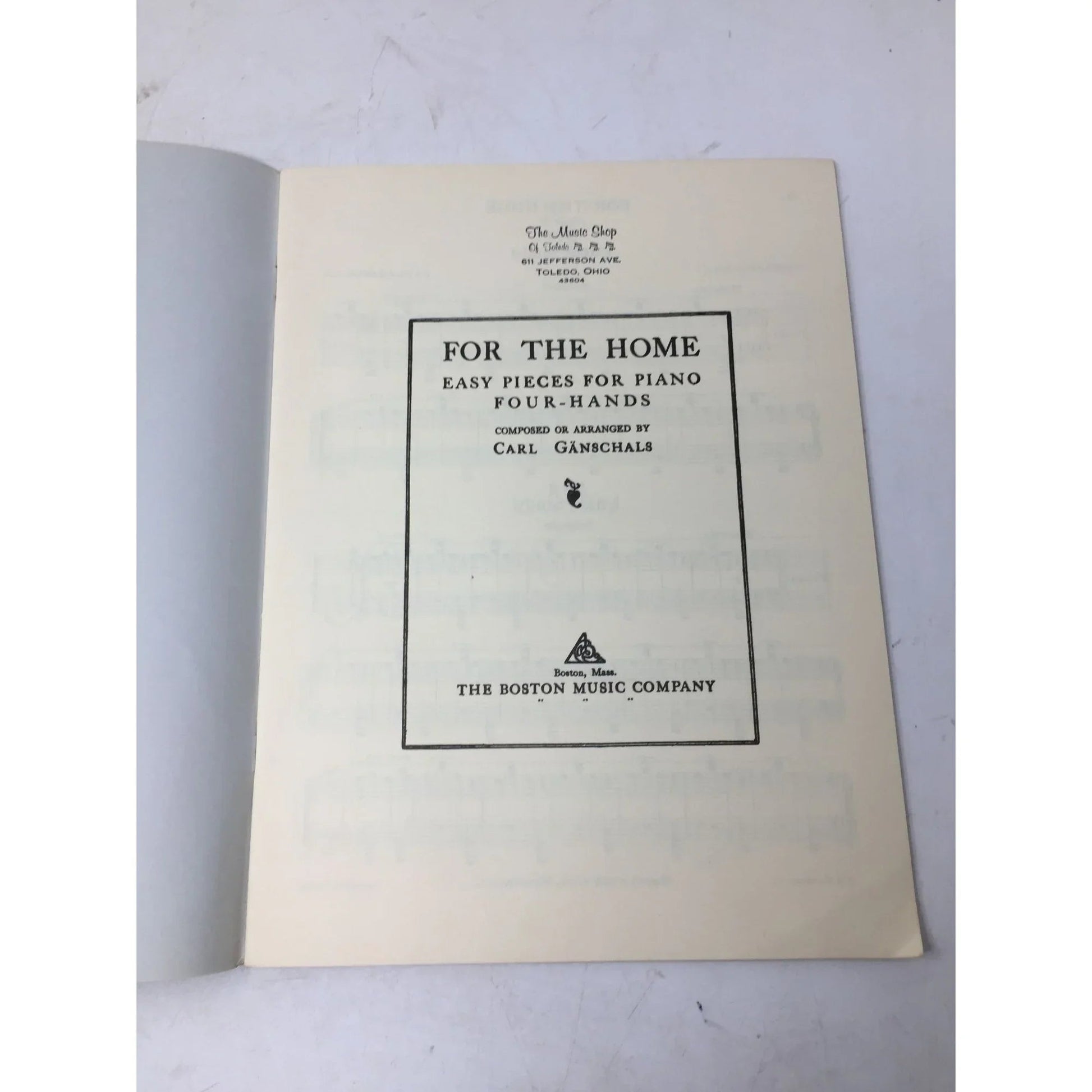 Ganschals For the Home Easy Pieces for Piano, Four Hands (Book 1) - A+ Stuff - sheet music - A+ Stuff