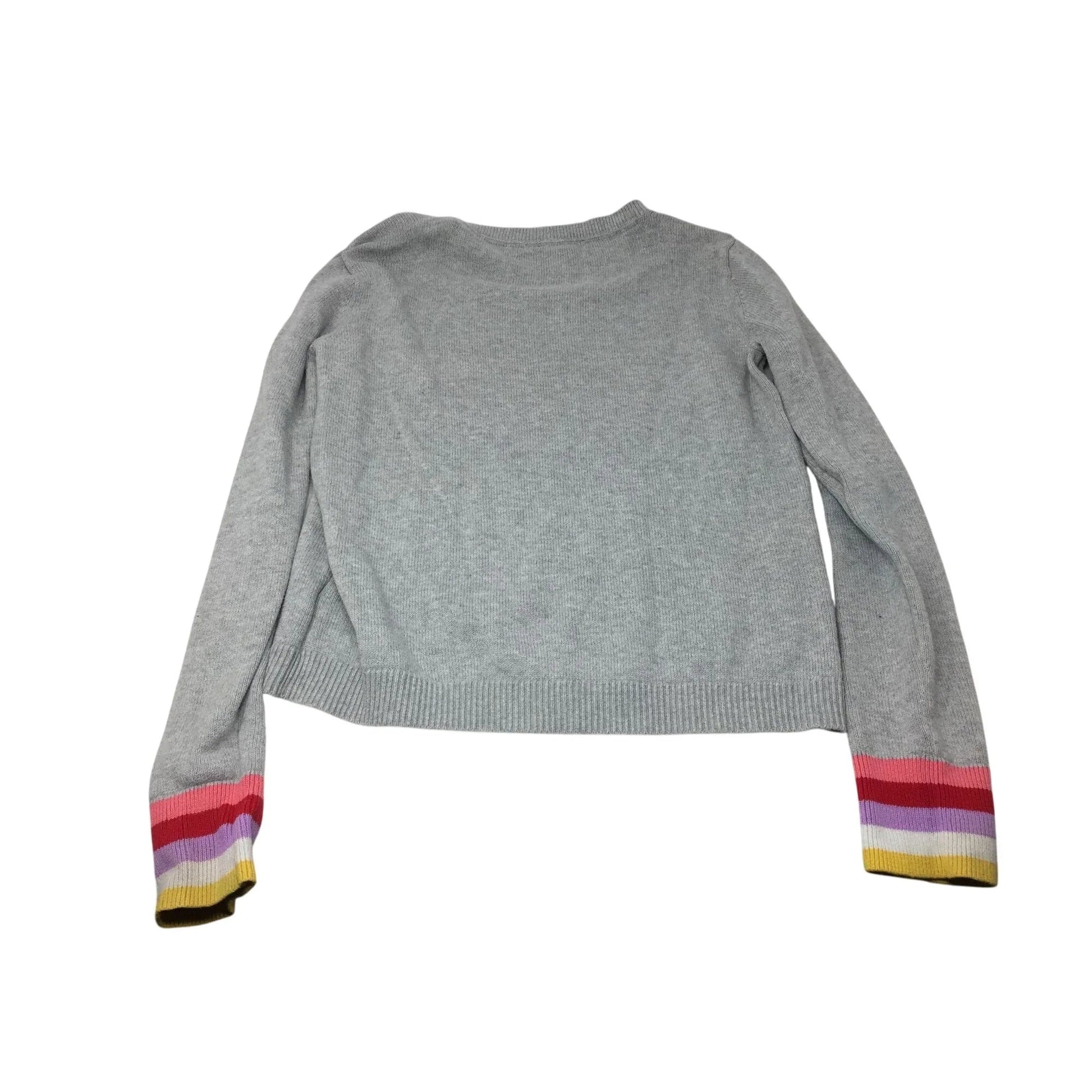 GAP KIDS Girls Size XL (12) Long Sleeved Gray Heart Intarsia Sweater - gap kids - Shirts & Tops - A+ Stuff