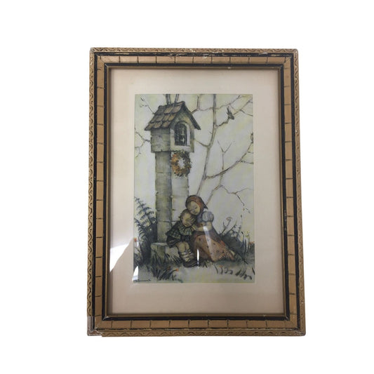 Set of Four Framed M.I. Hummel Children Illustrations -Vintage- A+ Stuff  A+ Stuff