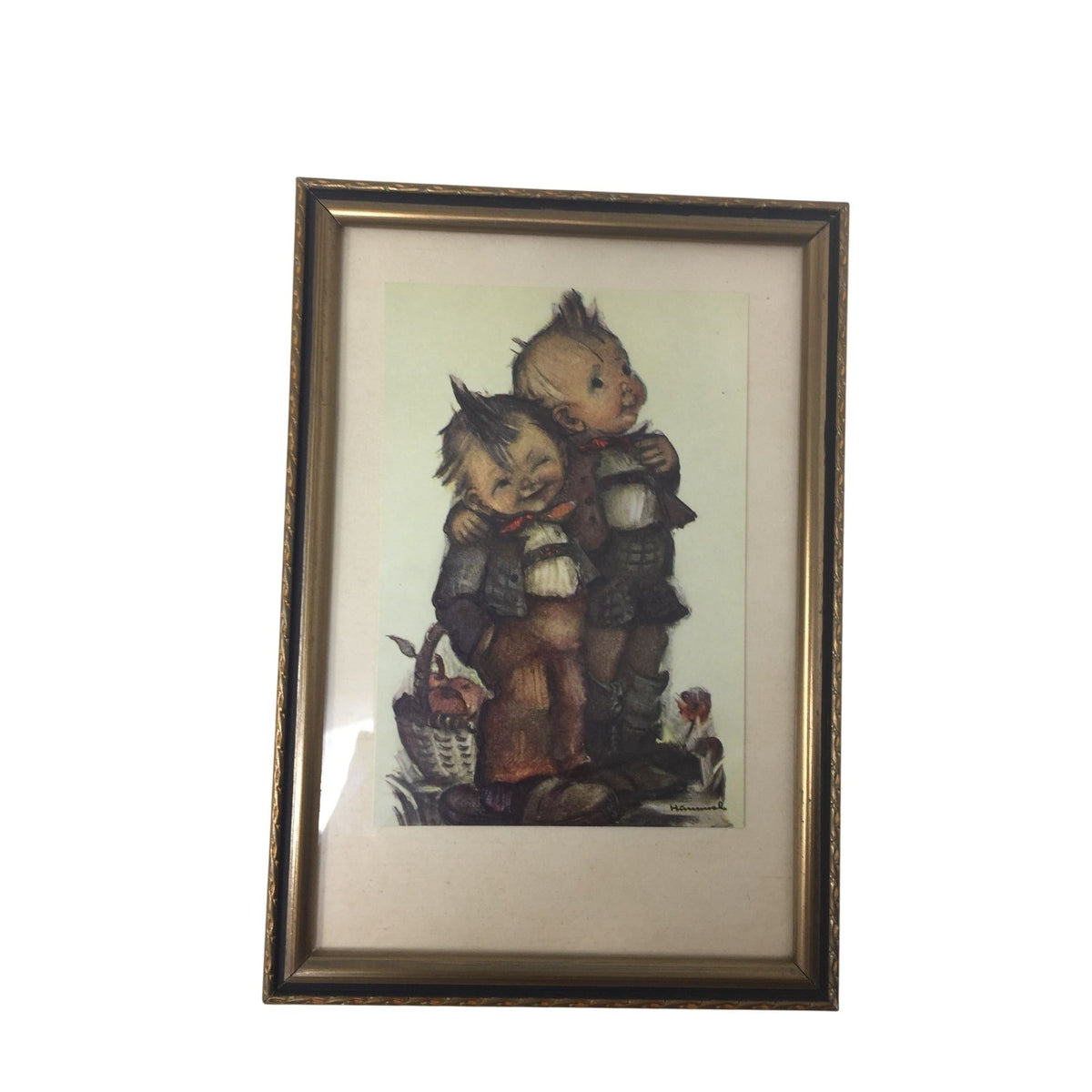 Set of Four Framed M.I. Hummel Children Illustrations -Vintage- A+ Stuff  A+ Stuff