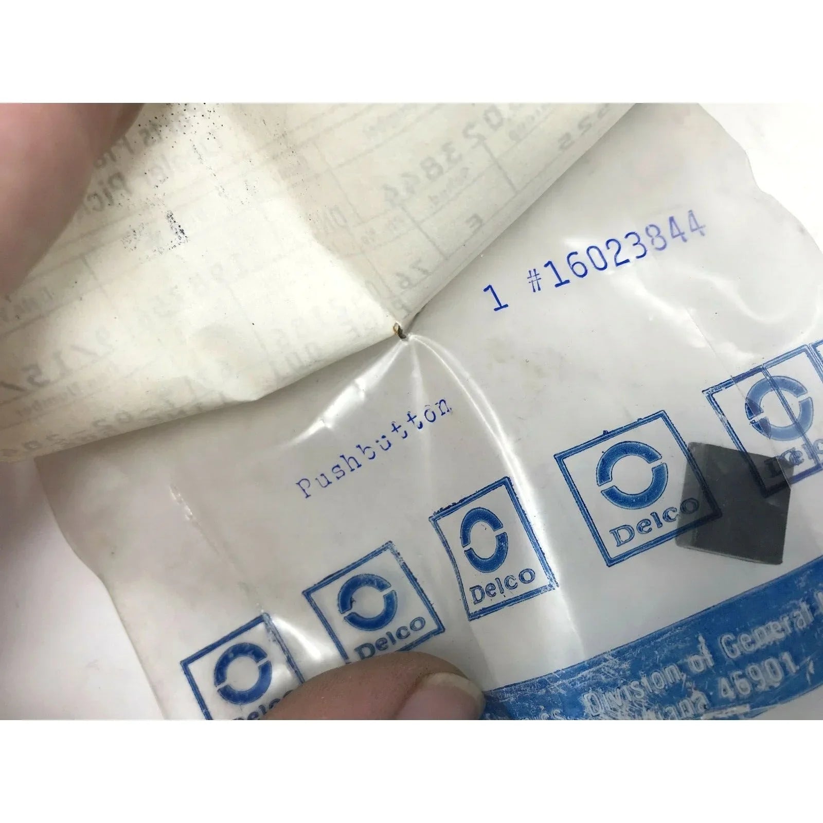 Genuine GM Part 'PUSH BUTTON' General Motors Delco Part 16023844 NOS - General Motors / Delco - A+ Stuff
