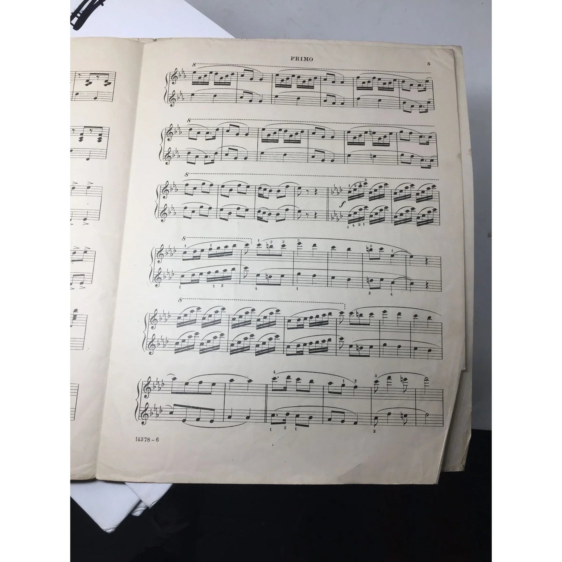 GEO L SPAULDING FOUR HAND PIANO PIECES VINTAGE SHEET MUSIC BOOK - A+ Stuff - SHEET MUSIC - A+ Stuff
