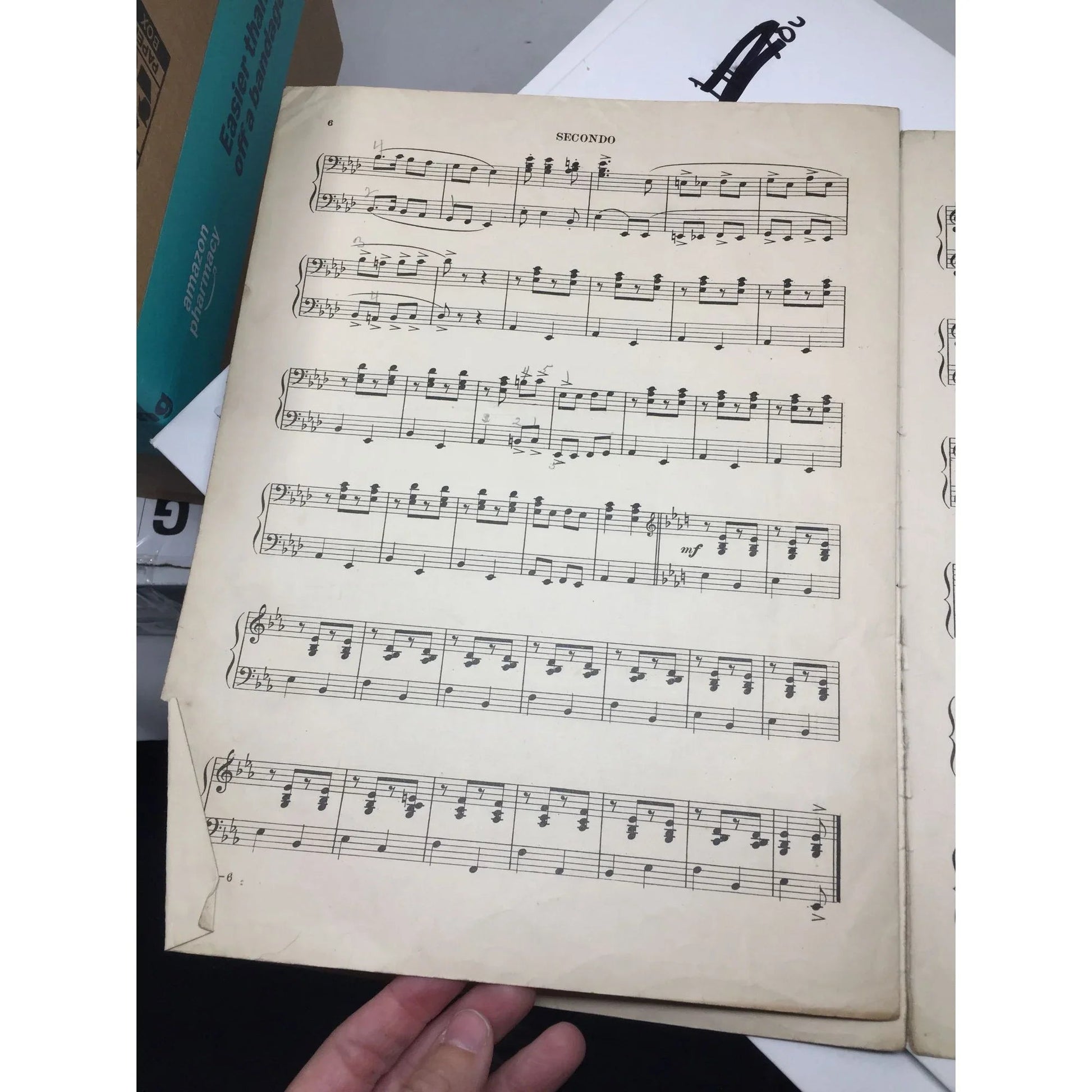GEO L SPAULDING FOUR HAND PIANO PIECES VINTAGE SHEET MUSIC BOOK - A+ Stuff - SHEET MUSIC - A+ Stuff