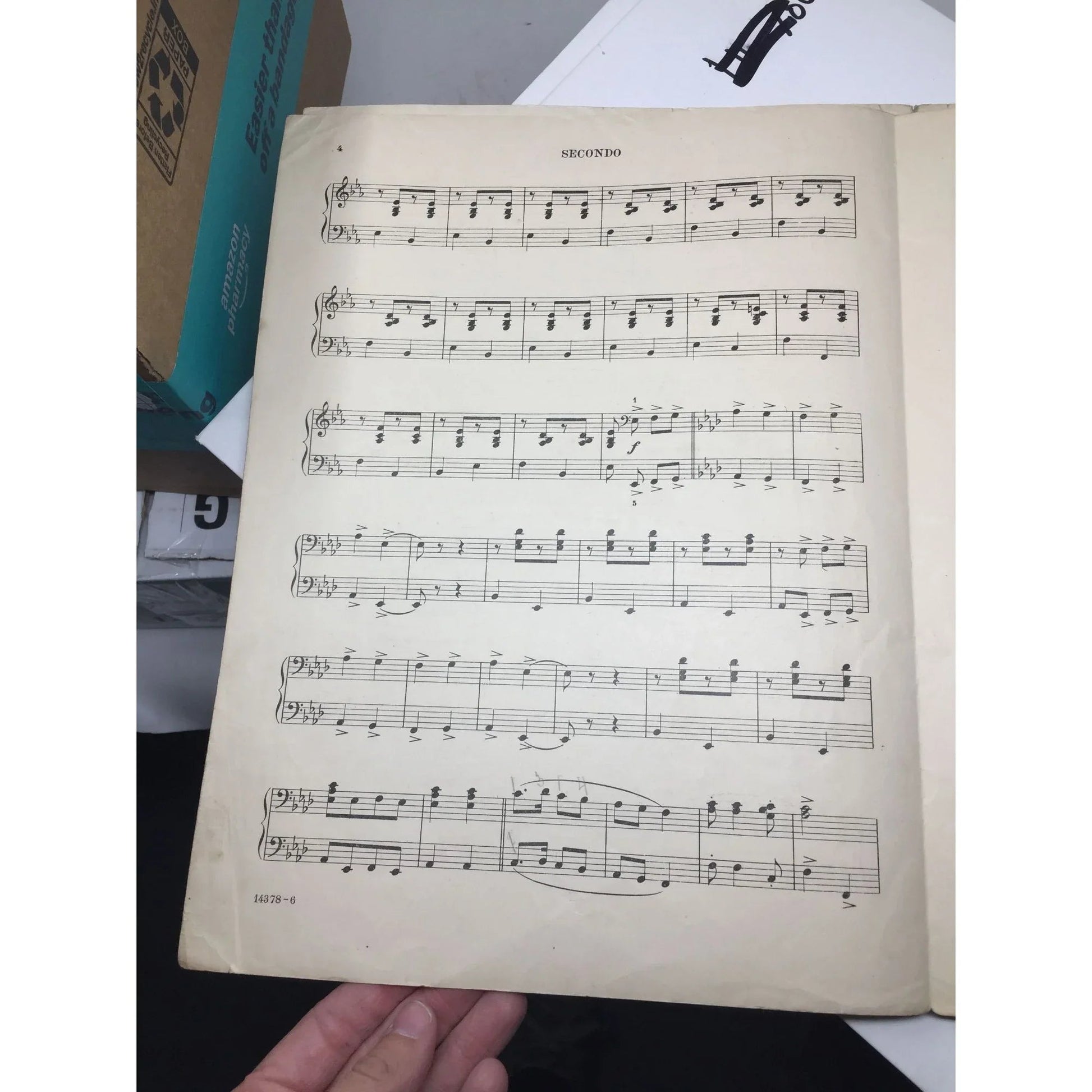 GEO L SPAULDING FOUR HAND PIANO PIECES VINTAGE SHEET MUSIC BOOK - A+ Stuff - SHEET MUSIC - A+ Stuff