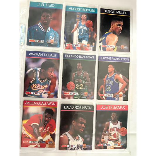 1989-90 NBA Hoops Basketball Set of 25 Cards Featuring Stars & Legends
