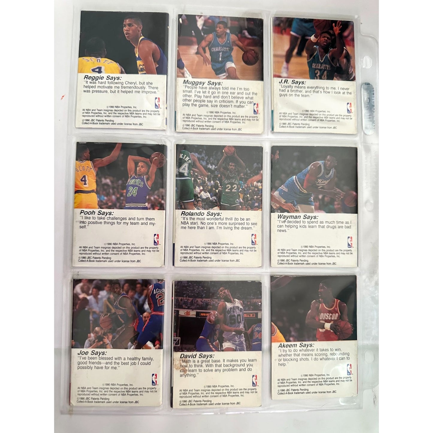 1989-90 NBA Hoops Basketball Set of 25 Cards Featuring Stars & Legends