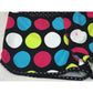 Girl's Black Swim Shorts with White and Colorful Polka Dots on them - A+ Stuff - Pants - A+ Stuff