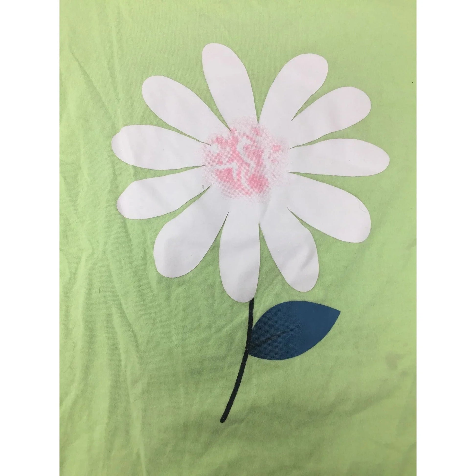 Girl's Green Short Sleeve Tee Shirt with a Flower on the front - A+ Stuff - Shirts & Tops - A+ Stuff