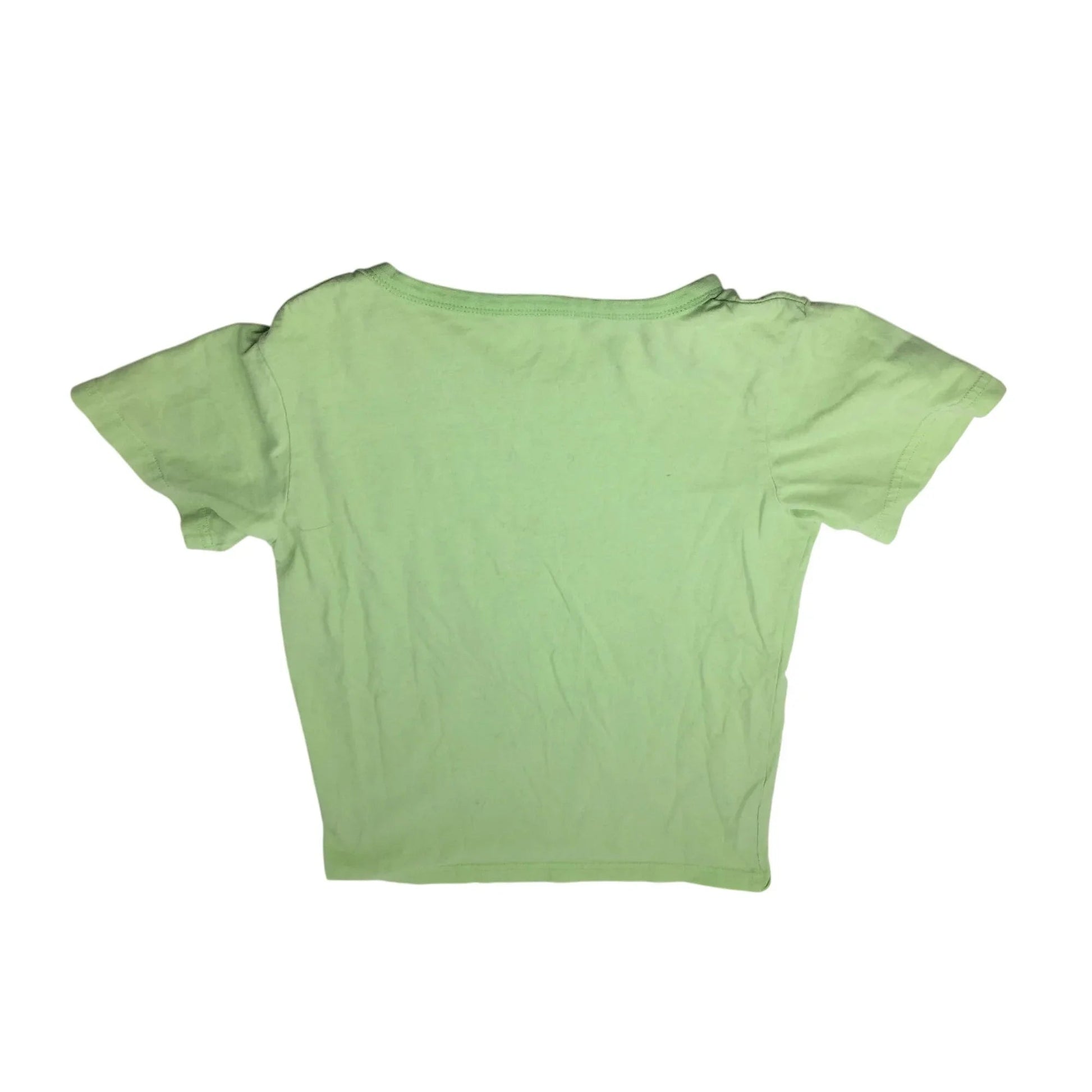 Girl's Green Short Sleeve Tee Shirt with a Flower on the front - A+ Stuff - Shirts & Tops - A+ Stuff