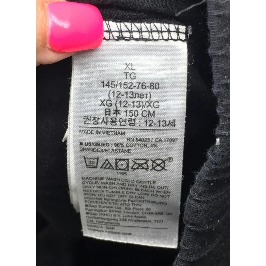 Girl's Size XL GAP KIDS Sparkly Black Leggings - gap kids - Pants - A+ Stuff