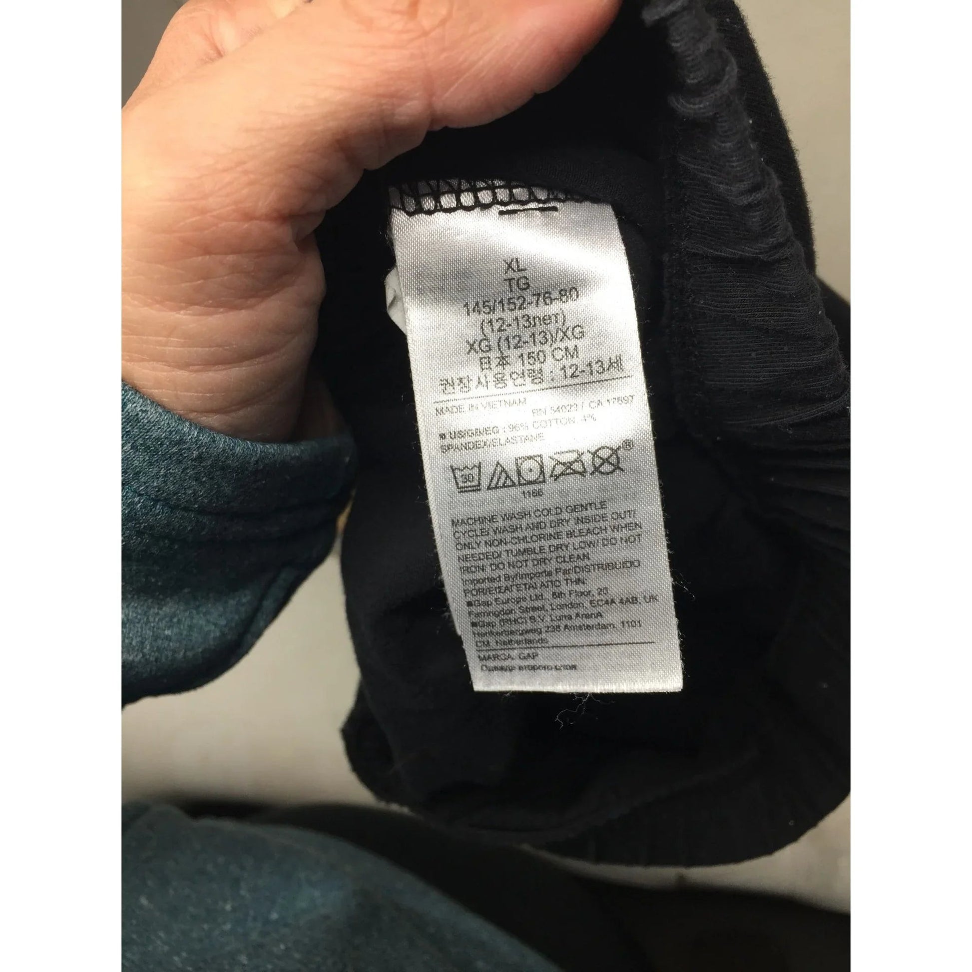 Girl's Size XL GAP Kids Sparkly Black Leggings - gap - Pants - A+ Stuff