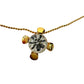 Givenchy Crystal/White Gemstone Solitaire Gold Plated Necklace (Vintage) - Givenchy - Necklace with Pendant - A+ Stuff