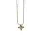 Givenchy Crystal/White Gemstone Solitaire Gold Plated Necklace (Vintage) - Givenchy - Necklace with Pendant - A+ Stuff