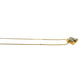 Givenchy Crystal/White Gemstone Solitaire Gold Plated Necklace (Vintage) - Givenchy - Necklace with Pendant - A+ Stuff