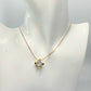 Givenchy Crystal/White Gemstone Solitaire Gold Plated Necklace (Vintage) - Givenchy - Necklace with Pendant - A+ Stuff