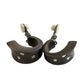 Givenchy Dark Textured Clip - On Earrings with Crystal Accents - Givenchy - earrings - A+ Stuff