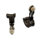 Givenchy Dark Textured Clip - On Earrings with Crystal Accents - Givenchy - earrings - A+ Stuff