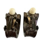 Givenchy Dark Textured Clip - On Earrings with Crystal Accents - Givenchy - earrings - A+ Stuff