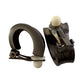 Givenchy Dark Textured Clip - On Earrings with Crystal Accents - Givenchy - earrings - A+ Stuff
